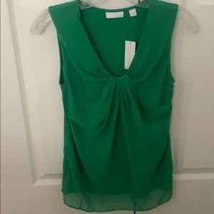 Green Sleeveless Blouse NWT